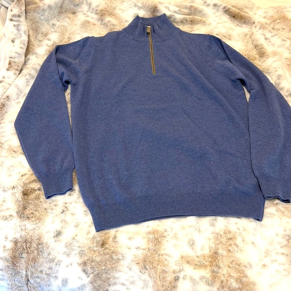 Sam's 5th Avenue Medium Men's Light Blue Cashmere Sweater NWT